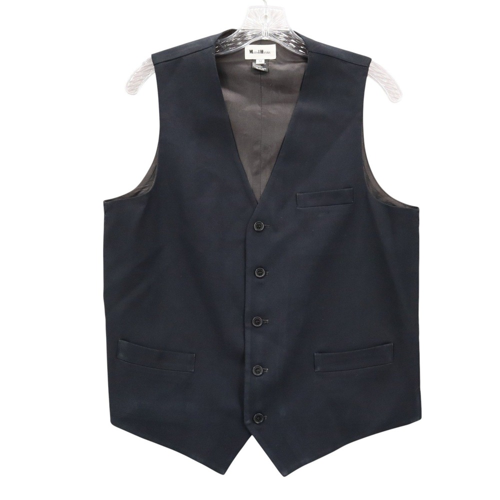 Murphy &‎ Hartelius Blue 5 Button Point Waistcoat Formal Tuxedo Suit Vest 38R